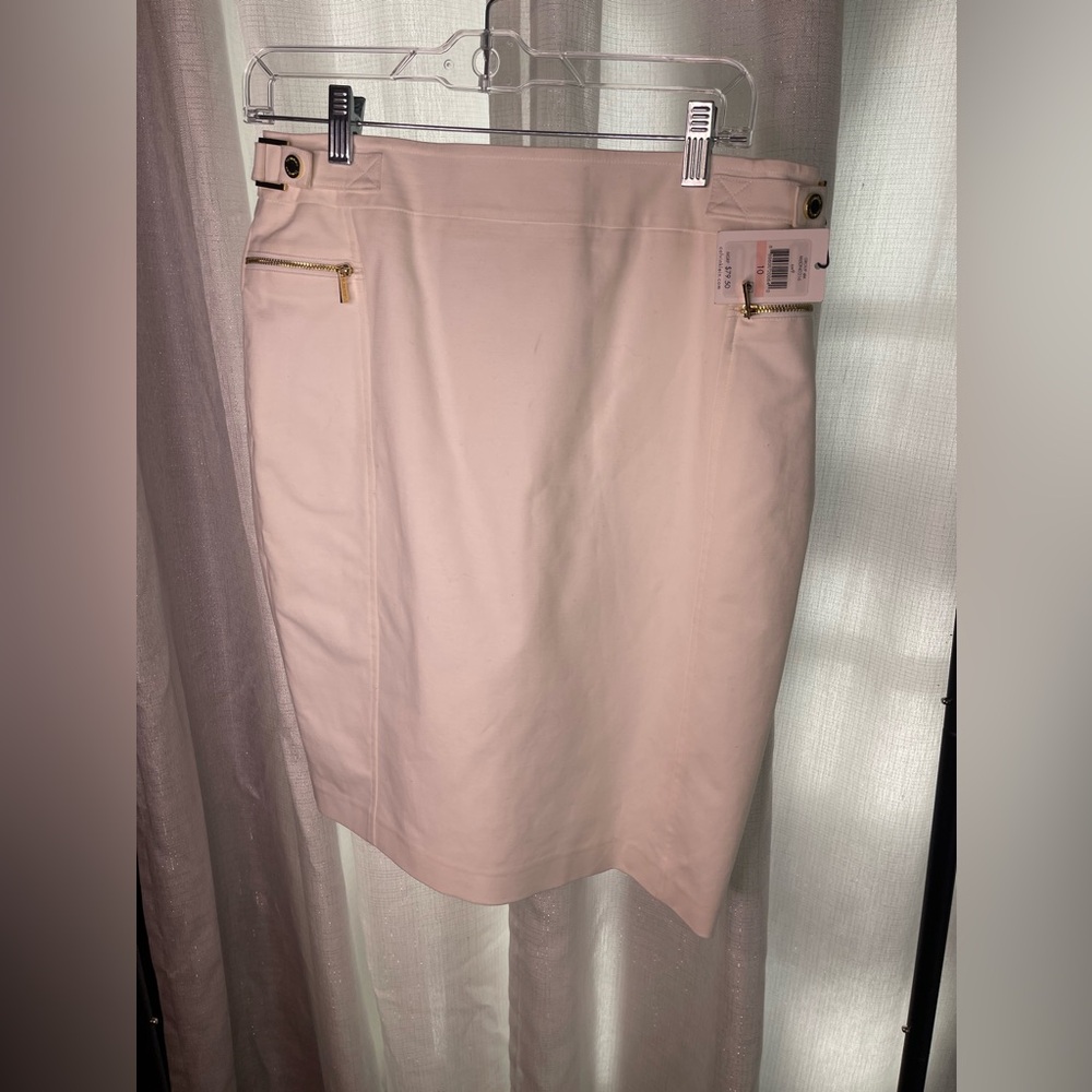 Calvin Klein White Pencil Skirt
